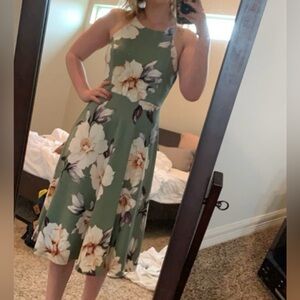 Beautiful green floral dress
